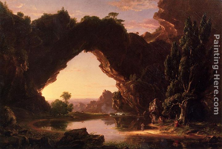 Evening in Arcady painting - Thomas Cole Evening in Arcady art painting